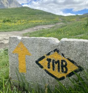 Tour Mont Blanc trail mark