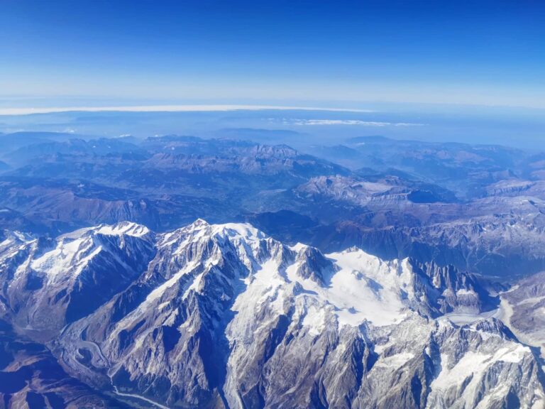 Mont Blanc fra luften